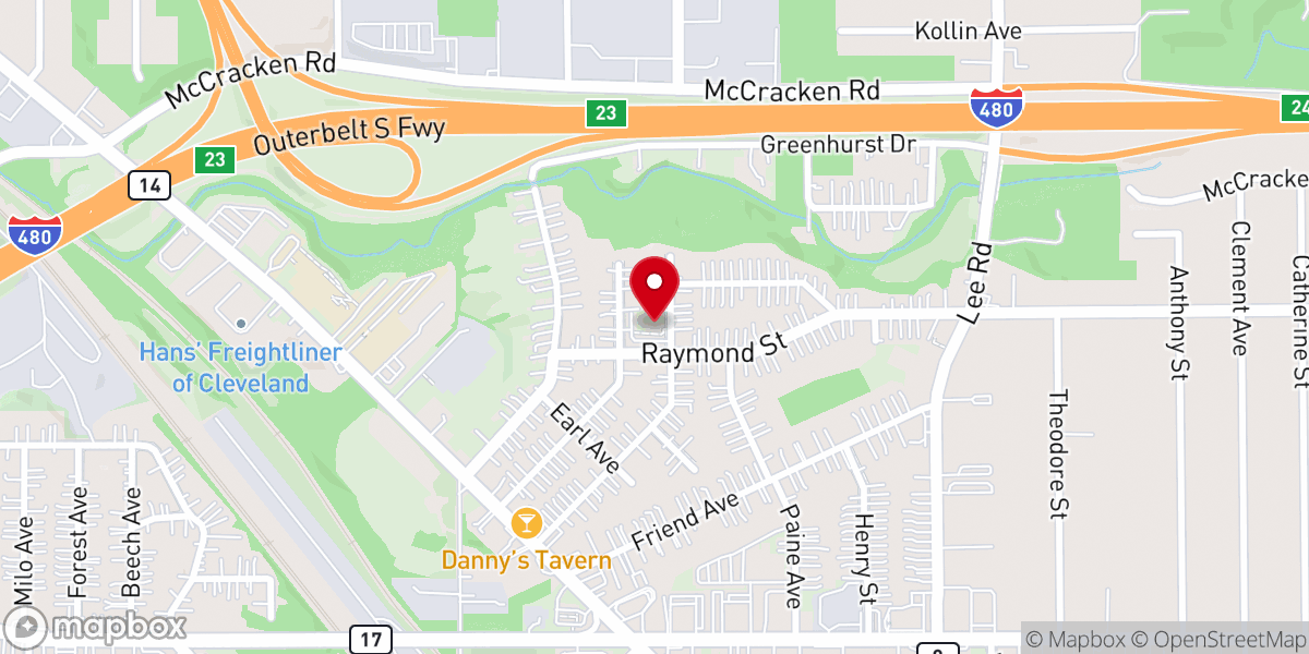 Map showing location of Hope Alliance Bible Church