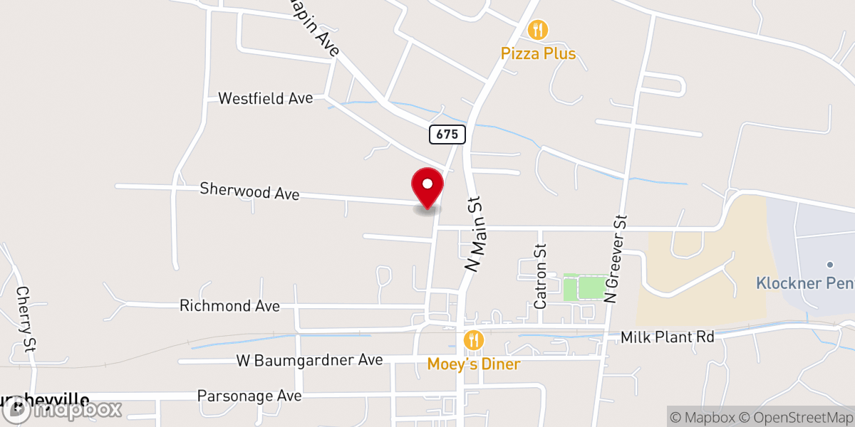 Map showing location of Rural Retreat United Methodist Church