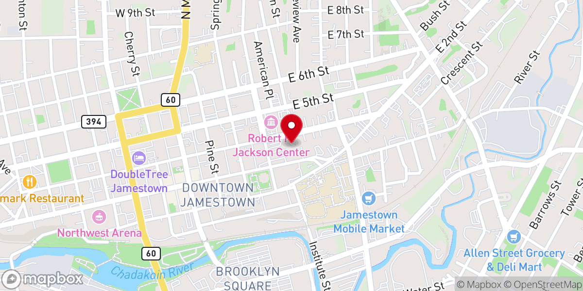 Map showing location of The Odyssey Hall