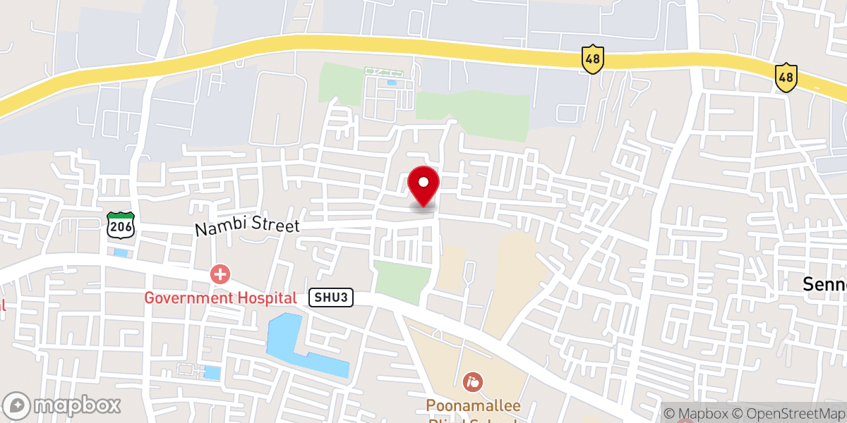 Map showing location of AG Church Kandasamy Nager Poonamallee