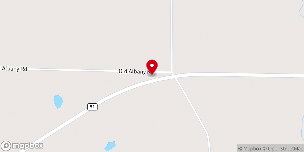 Map showing location of Colquitt Church
