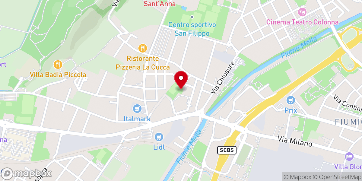 Map showing location of Oratorio San Giacomo