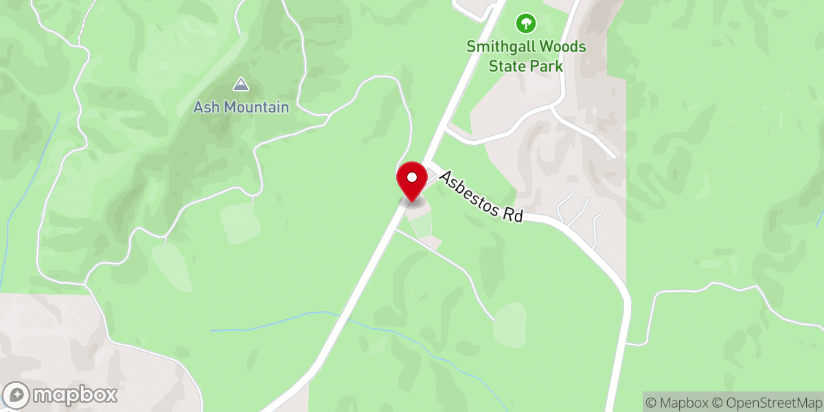 Map showing location of Duke's Creek Baptist Church