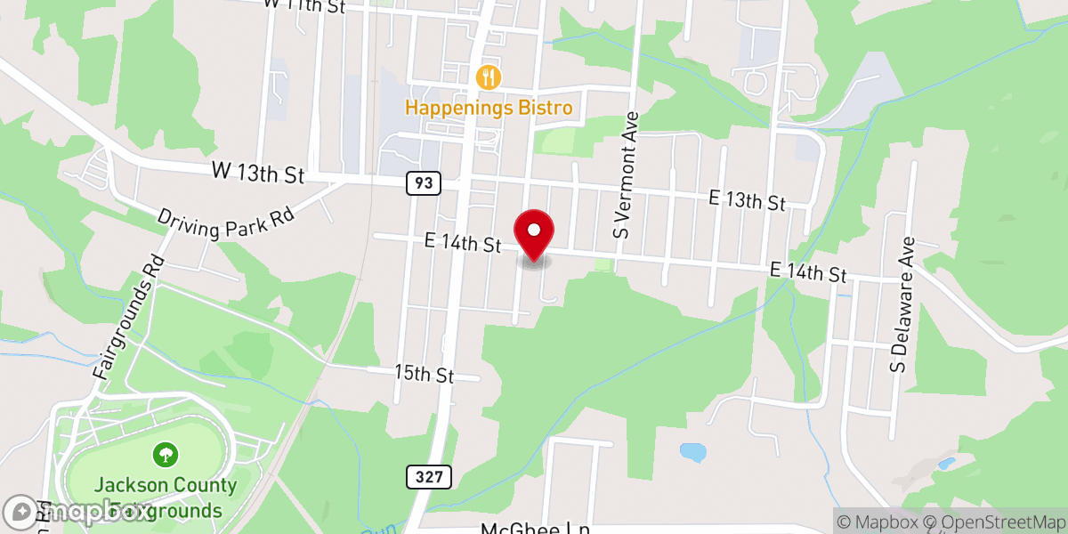 Map showing location of Wellston Church of God