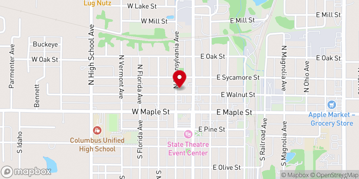 Map showing location of St Rose of Lima