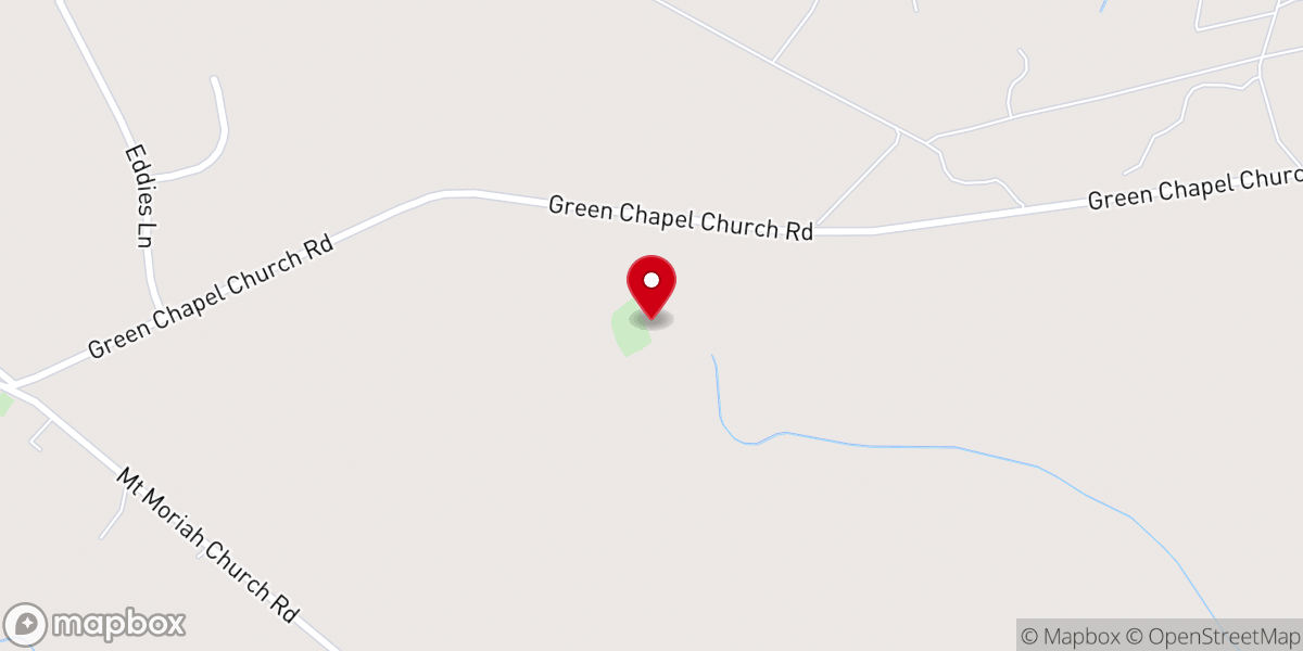 Map showing location of Green Chapel