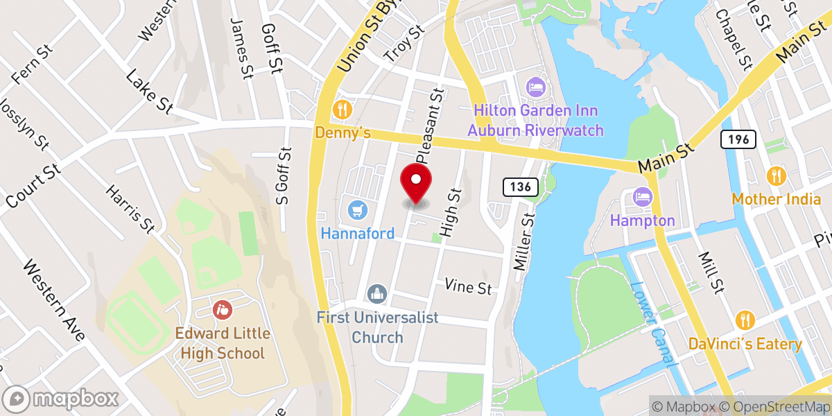Map showing location of High Street - Food Distribution Center