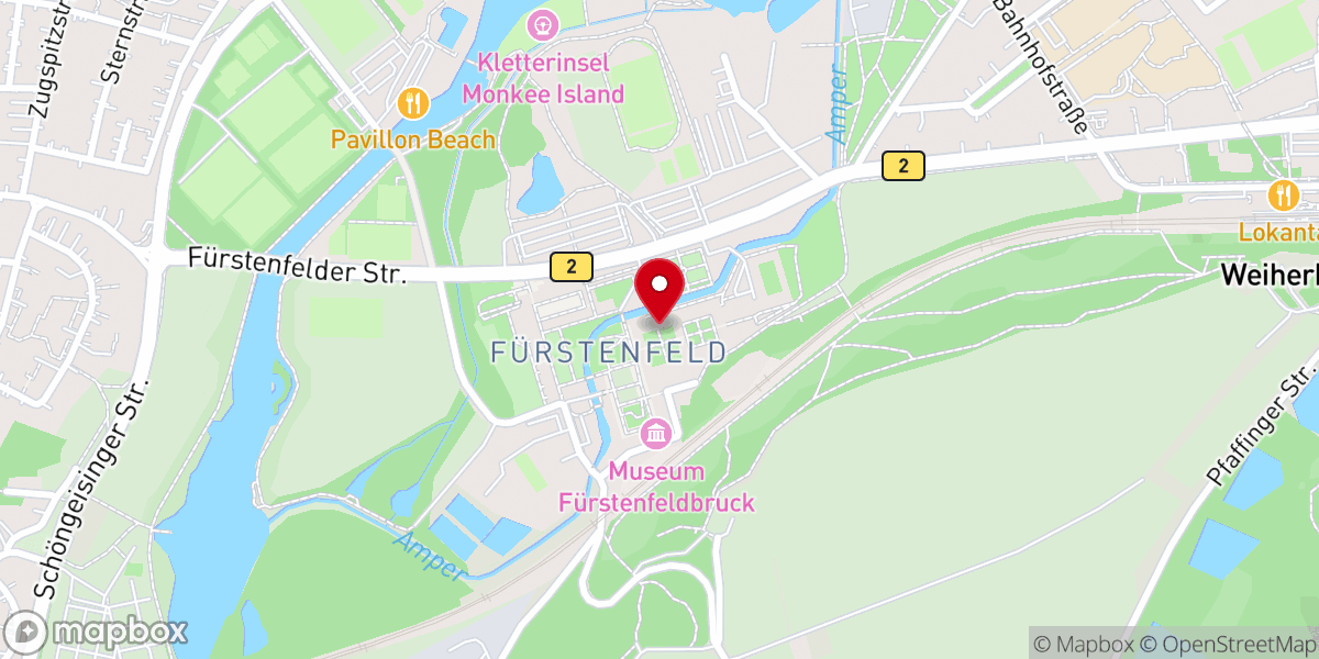 Map showing location of Kloster Fürstenfeld