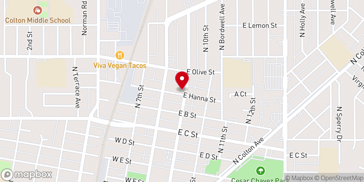 Map showing location of Faith Bible Missionary Church