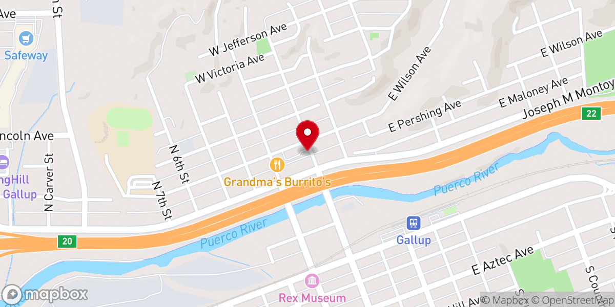 Map showing location of Parish Office/Rectory of St. Francis of Assisi Church