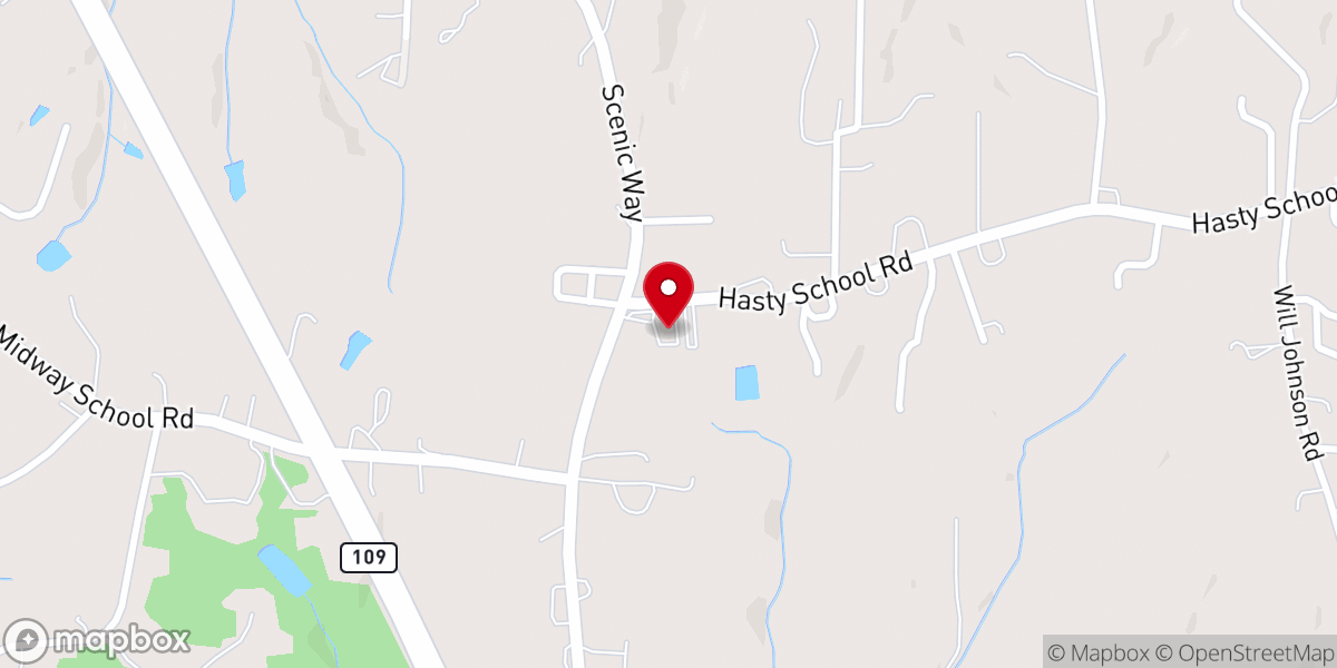 Map showing location of Zion United Church of Christ