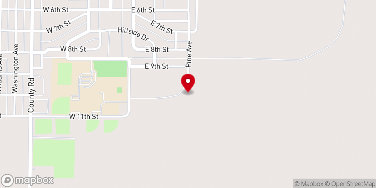 Map showing location of Queen of All Saints Catholic Church