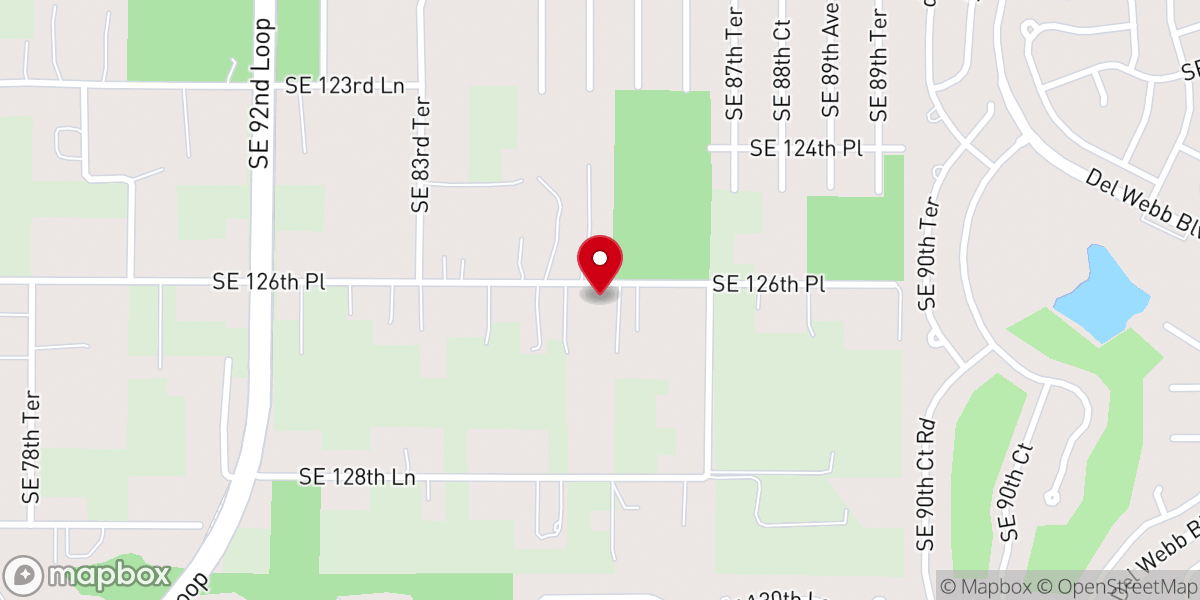 Map showing location of Mi casa de oración Belleview