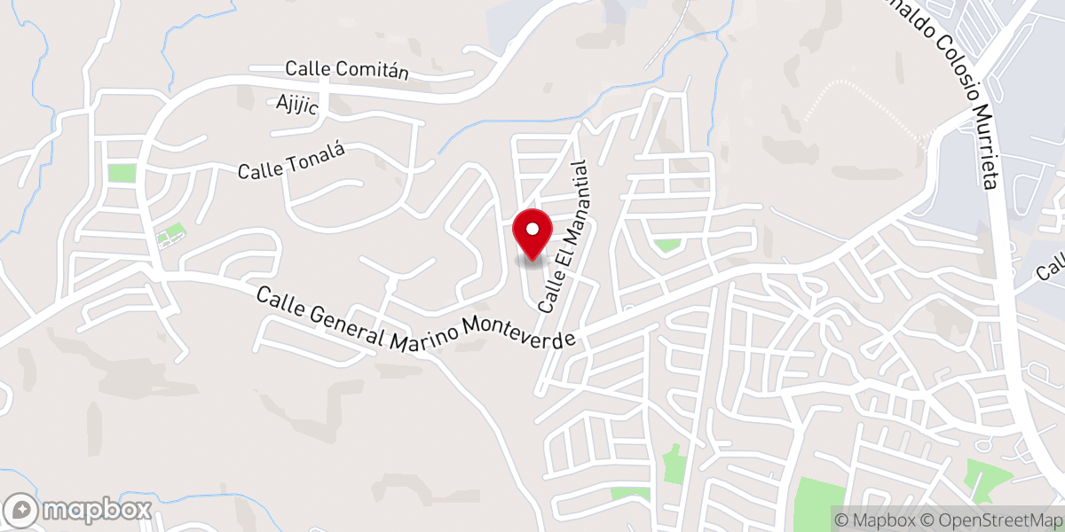 Map showing location of Iglesia Santa Maria de Jesus Sacramento Venegas.