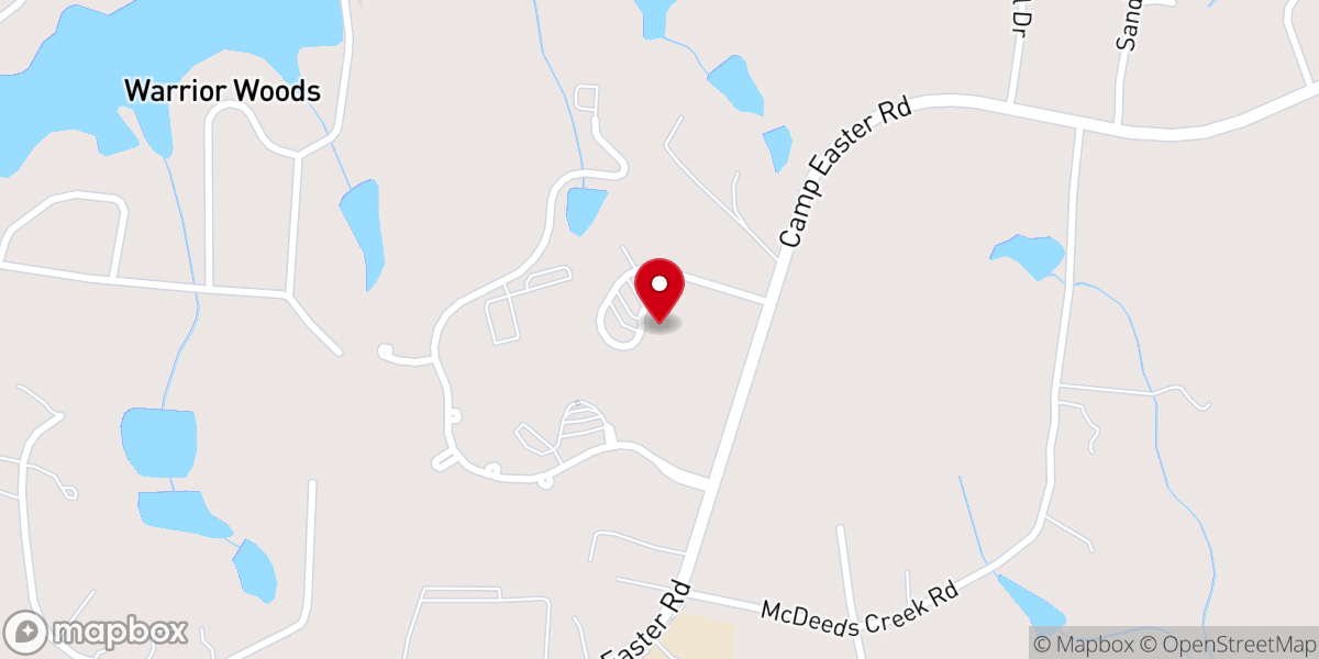 Map showing location of St. Joseph of the Pines