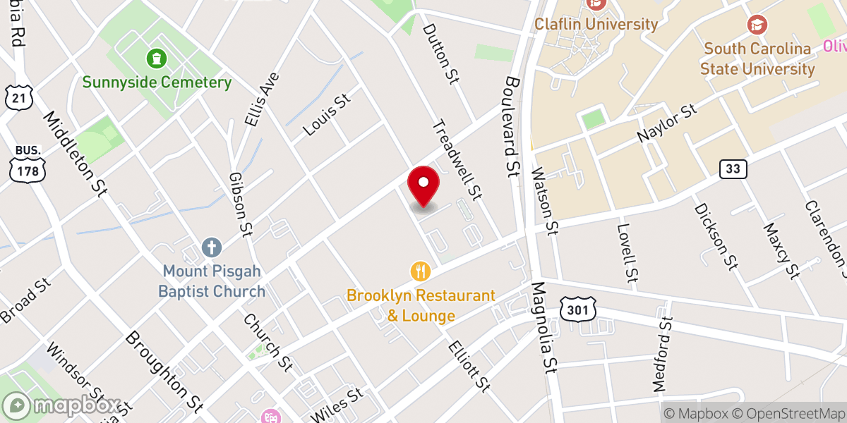 Map showing location of MT Carmel Church of Deliverance