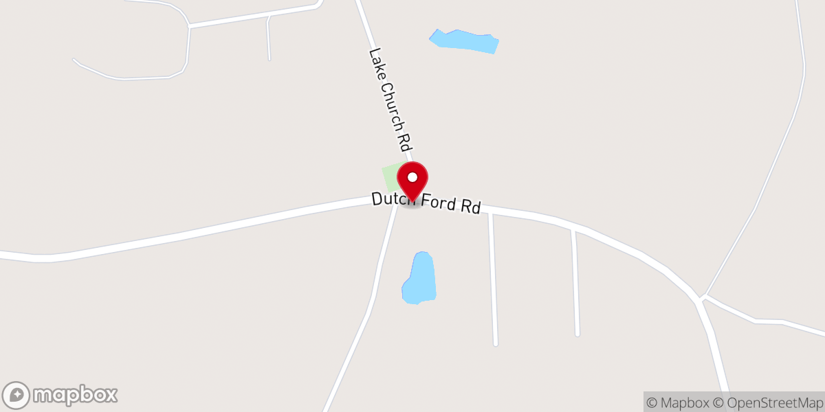 Map showing location of Dixon Grove Church