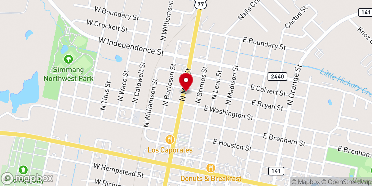 Map showing location of Concord Christian Center Church