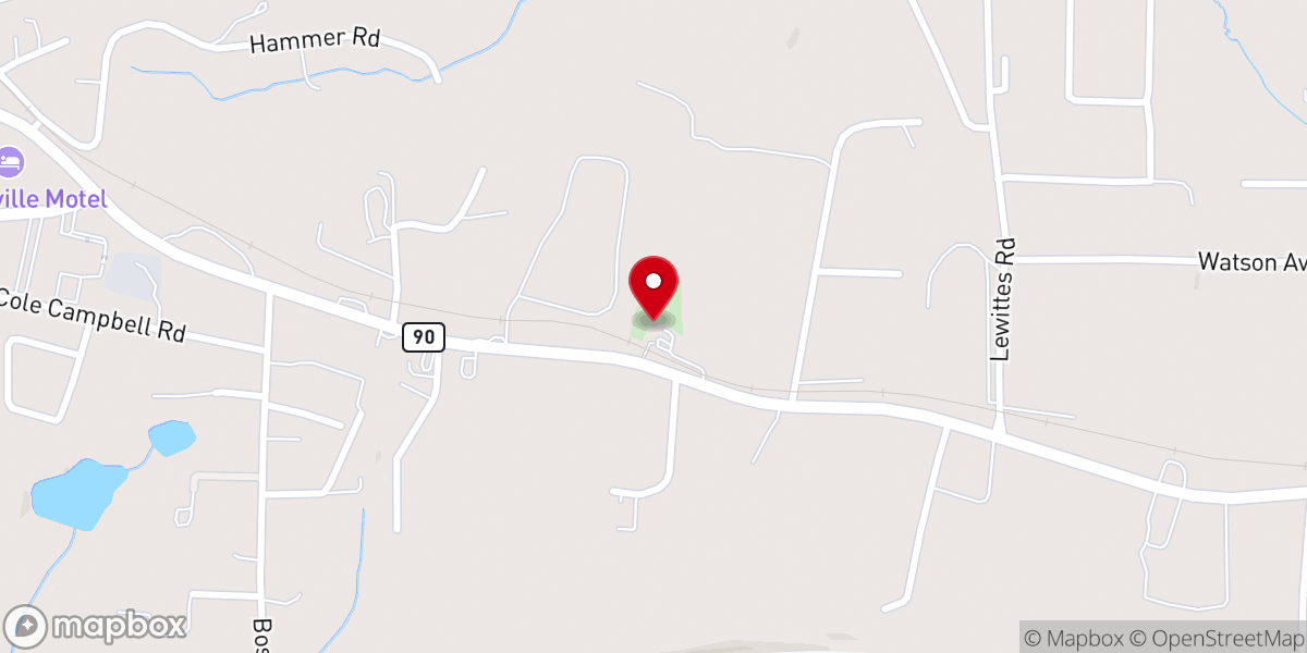 Map showing location of Macedonia Baptist Church