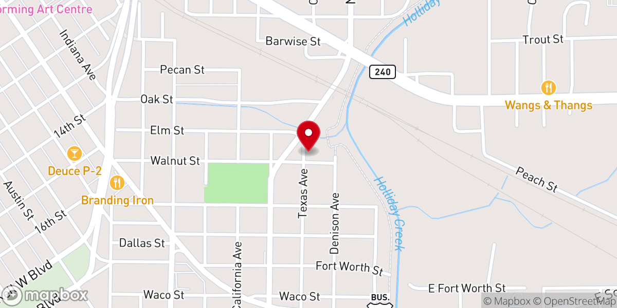 Map showing location of Church of the Living God Eastside