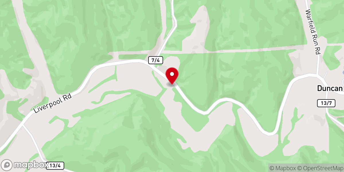 Map showing location of Meadowdale Baptist Church