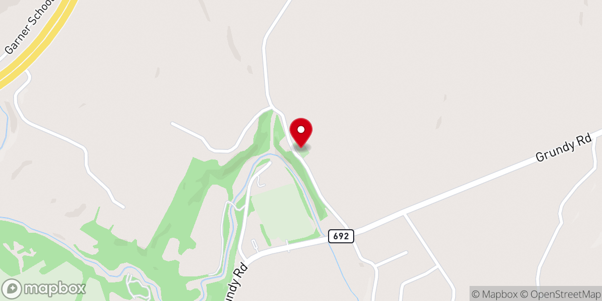 Map showing location of Bradley's Chapel