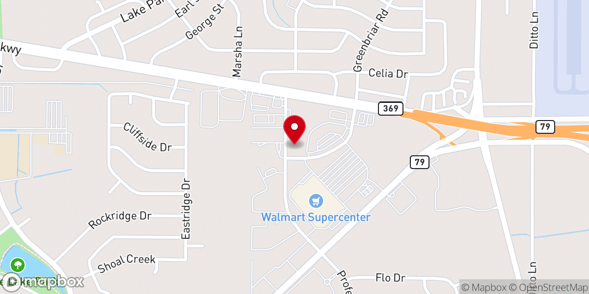 Map showing location of Grace Baptist Church