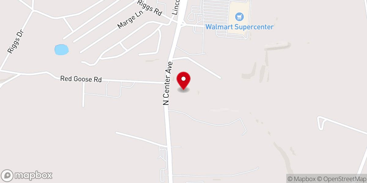 Map showing location of Happy Valley Baptist Church