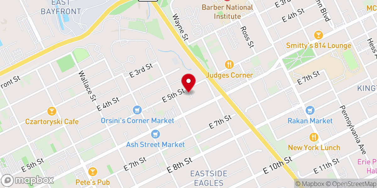 Map showing location of Saint Mary's Orthodox Church