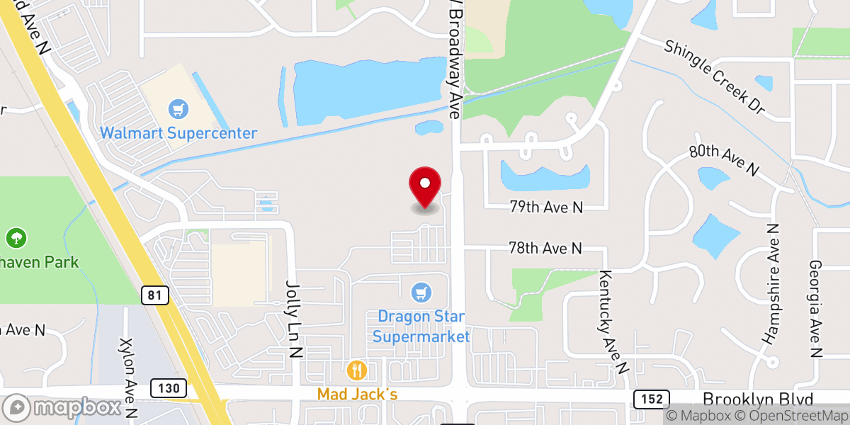 Map showing location of Mark Henry Ministries
