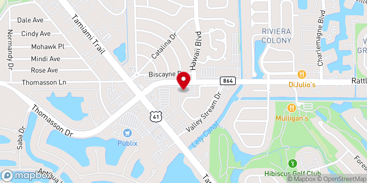 Map showing location of St. Peter the Apostle Ministry Center
