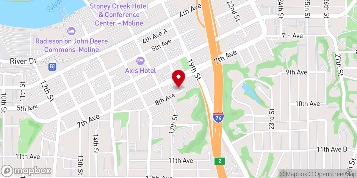 Map showing location of Christ Anglican Church
