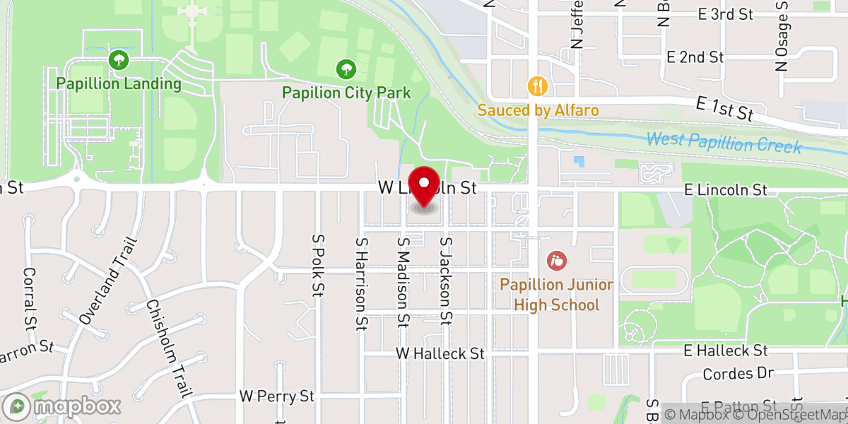 Map showing location of Saint Pauls United Methodist Church
