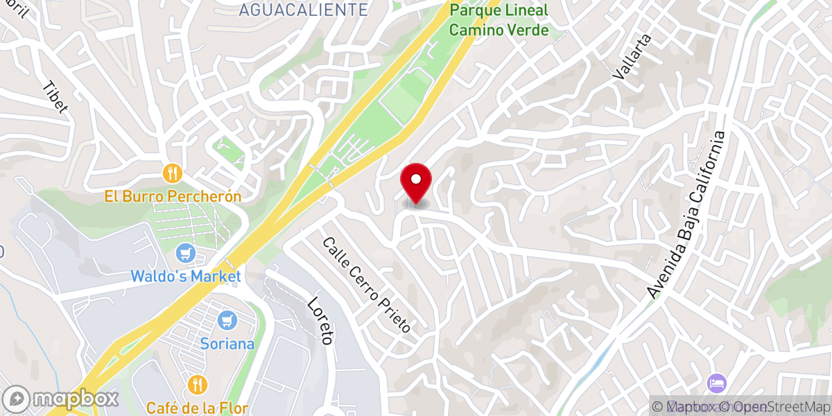 Map showing location of Parroquia Nuestra Señora de la Encarnación