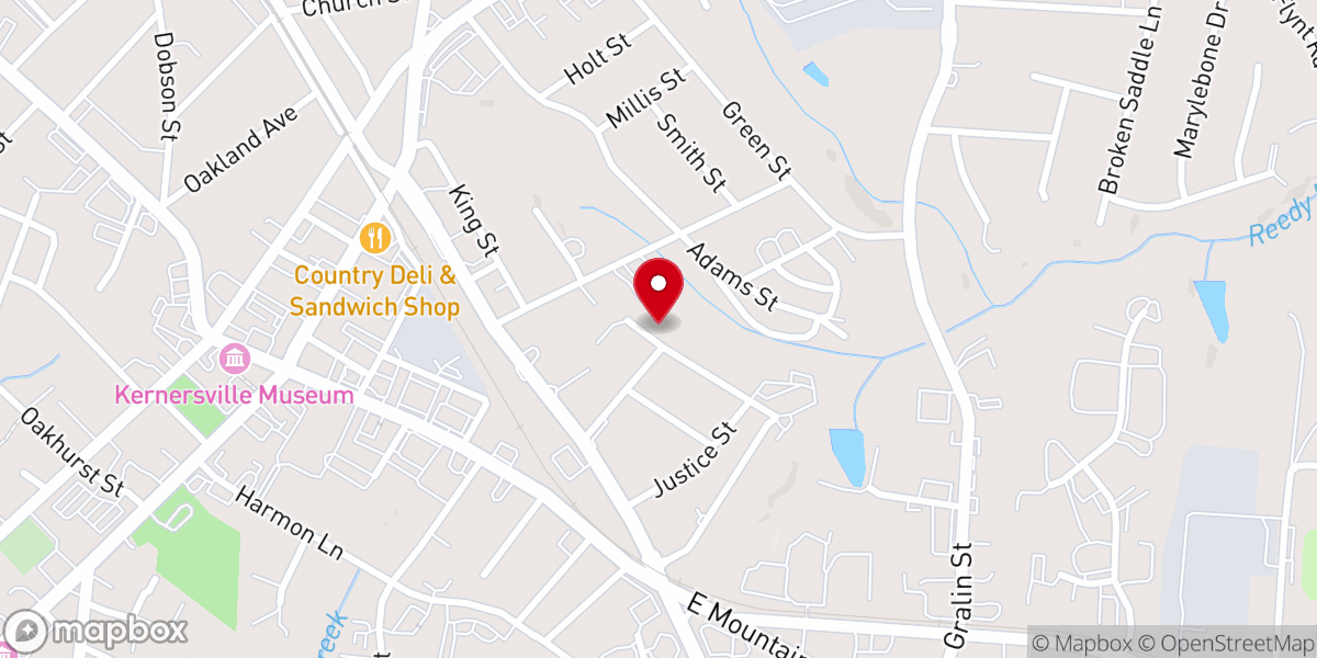 Map showing location of Mt. Moriah Outreach Center