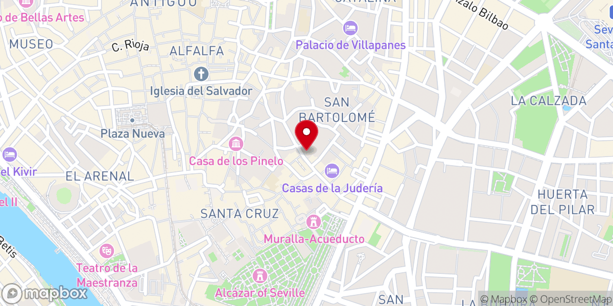 Map showing location of Iglesia del Señor San José