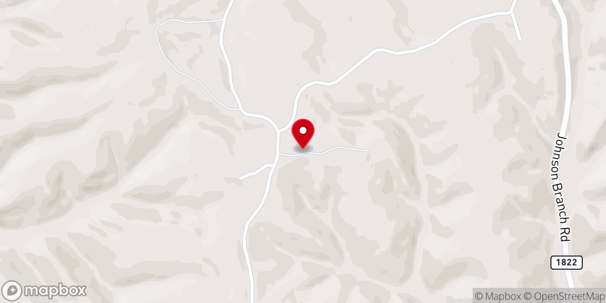 Map showing location of Chestnut Grove Church