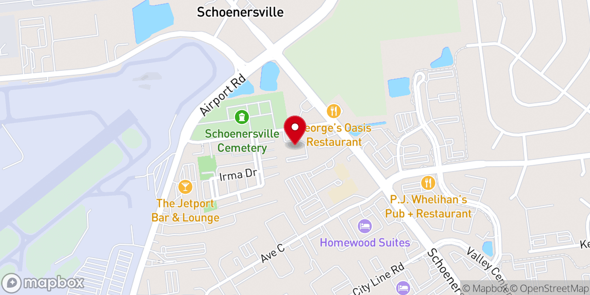 Map showing location of Northeastern Pennsylvania Synod The Lutheran Center