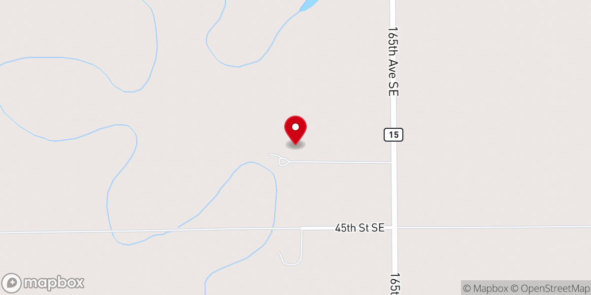 Map showing location of The Pines Weddings & Events Venue