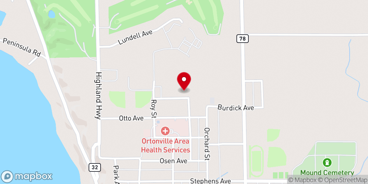Map showing location of Abiding Faith Lutheran Church