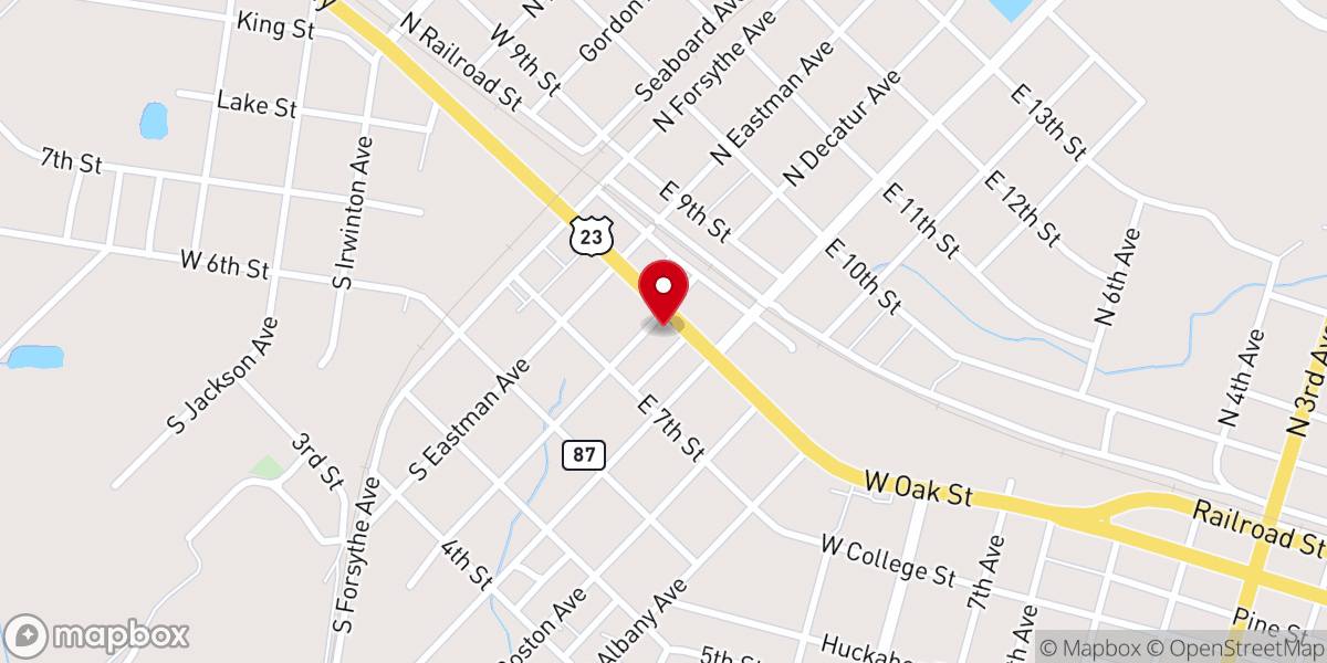 Map showing location of Helena United Methodist Church