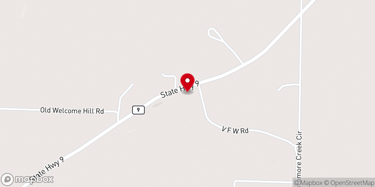 Map showing location of Welcome Hill church of Christ