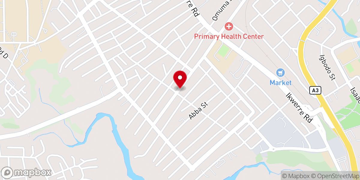 Map showing location of Emmanuel Baptist Church