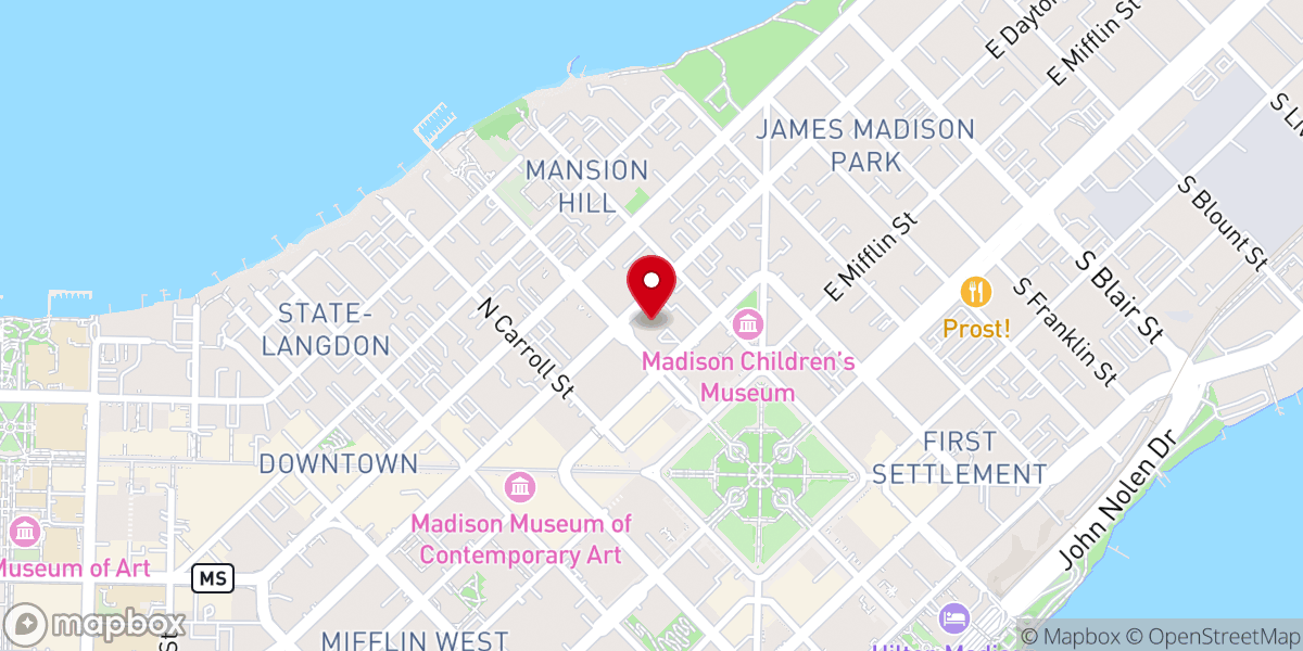 Map showing location of First United Methodist Church