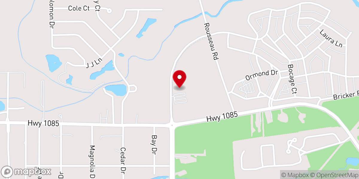 Map showing location of Bridge Church