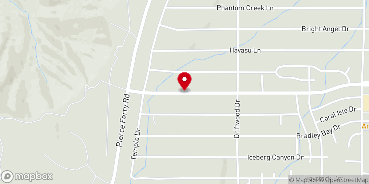 Map showing location of Meadview Baptist Church