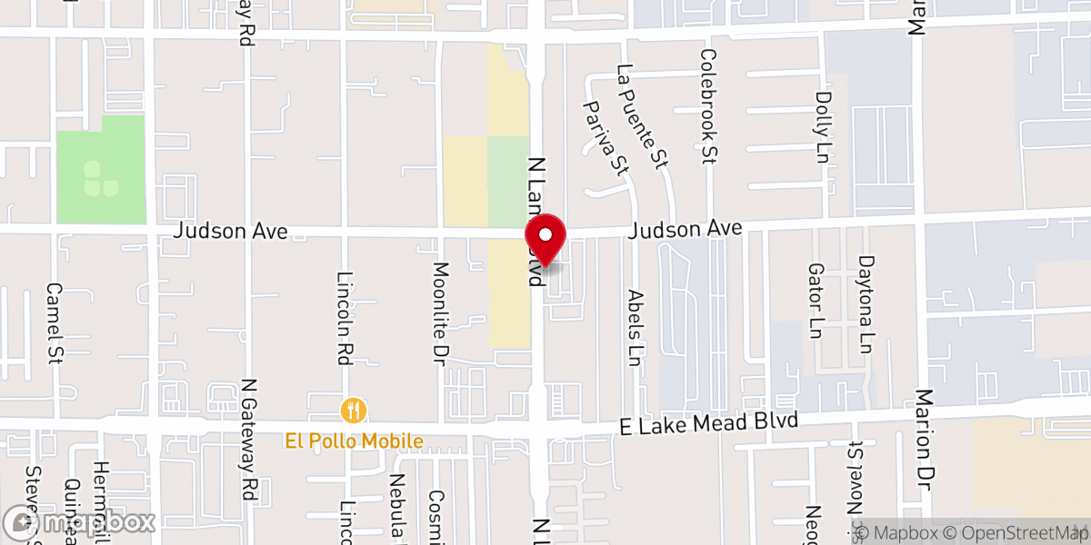 Map showing location of Genesis II Christian Center