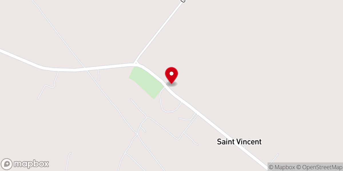 Map showing location of Sacred Heart