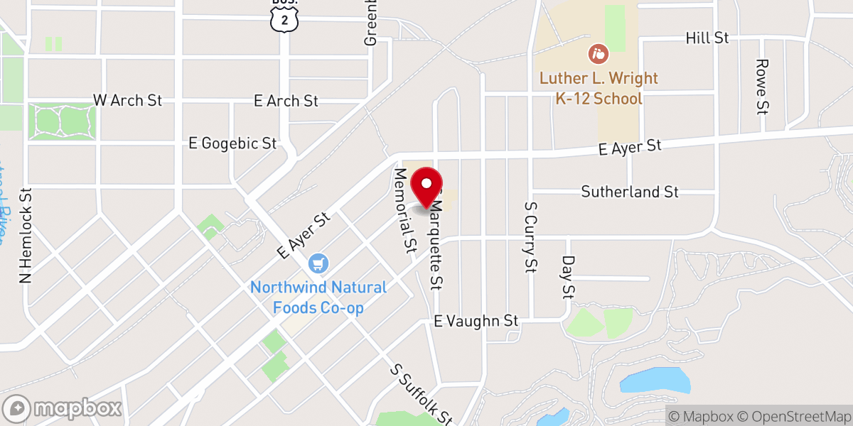 Map showing location of Salem Lutheran Church ELCA