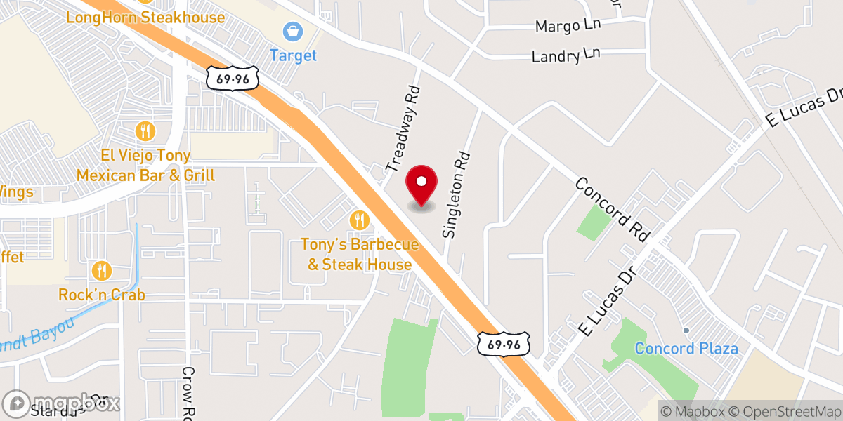 Map showing location of Northwood Christian Church